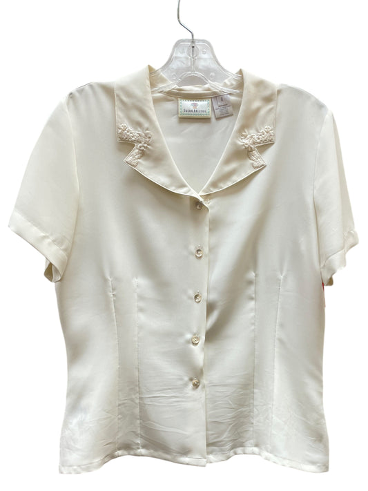 Blouse Ss By Susan Bristol In Cream, Size:8