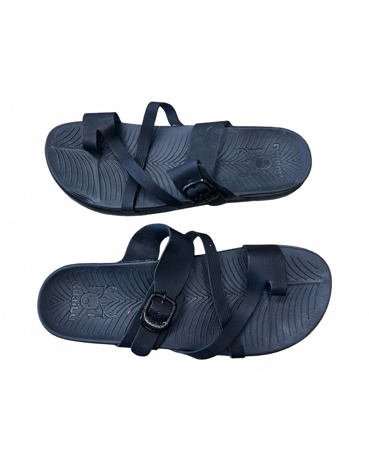 Sandals Sport By Clothes Mentor In Black, Size:9.5