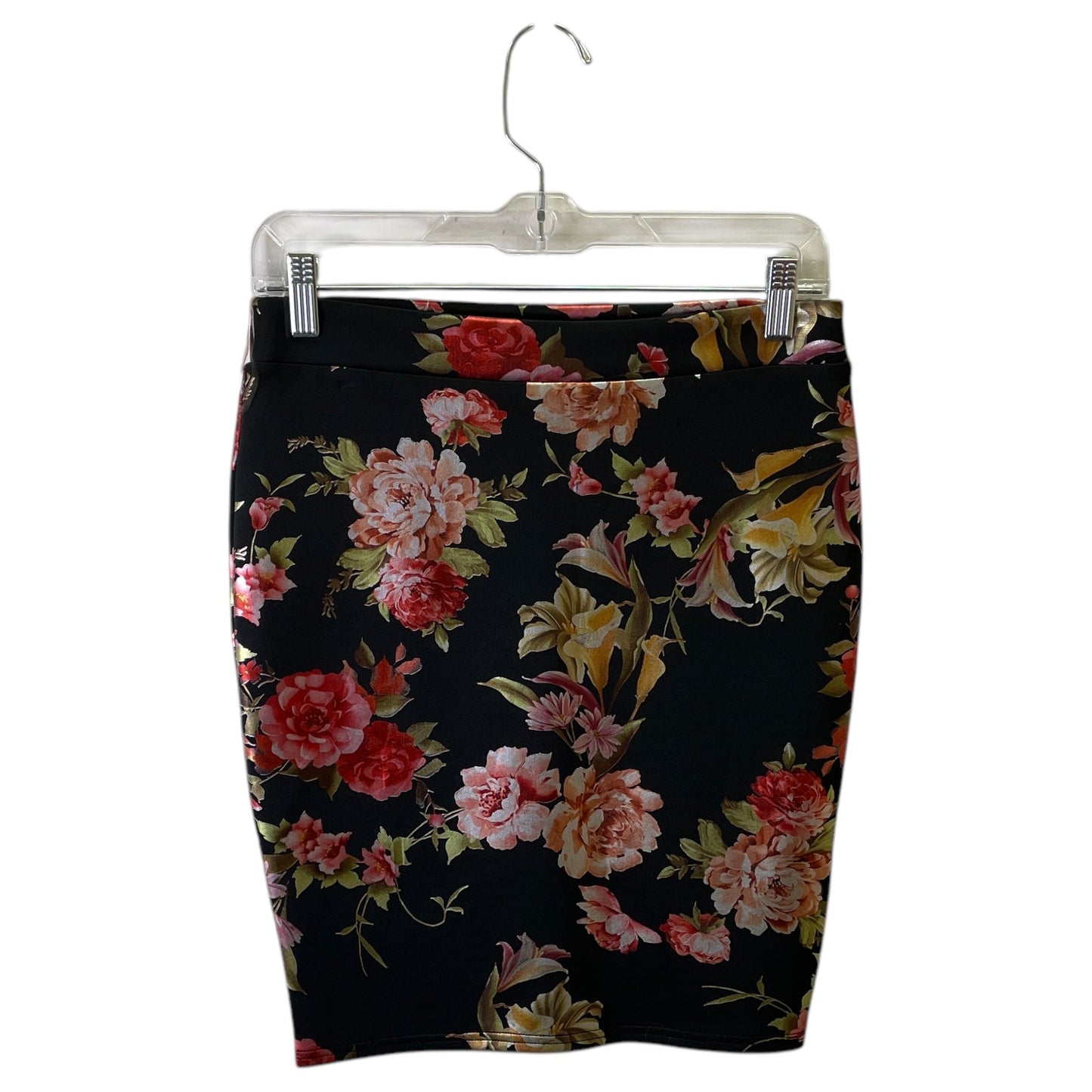 Skirt Midi By Charlotte Russe In Floral Print, Size:M
