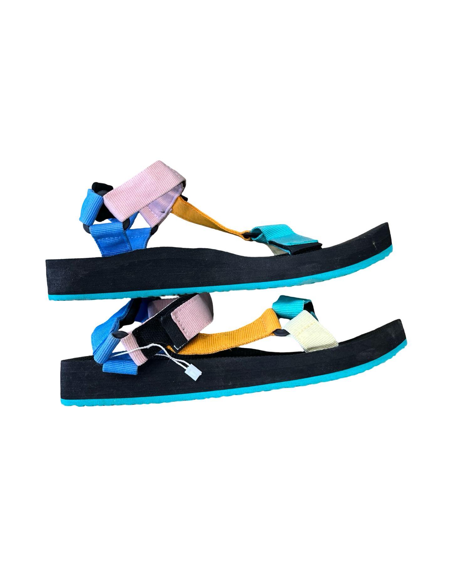 Sandals Sport By Clothes Mentor In Black & Green, Size:10