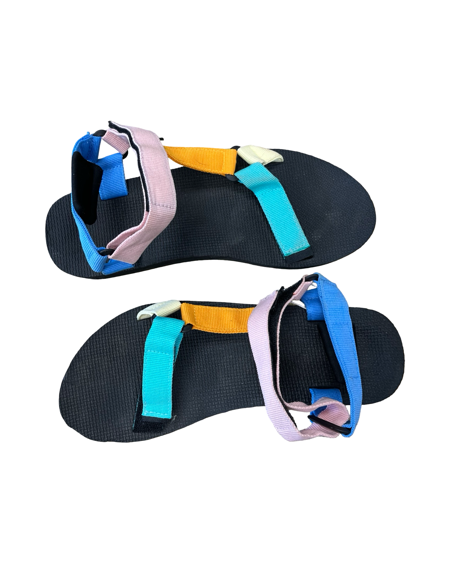 Sandals Sport By Clothes Mentor In Black & Green, Size:10