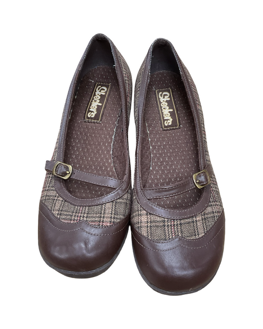 Shoes Heels Kitten By Skechers In Brown, Size:8