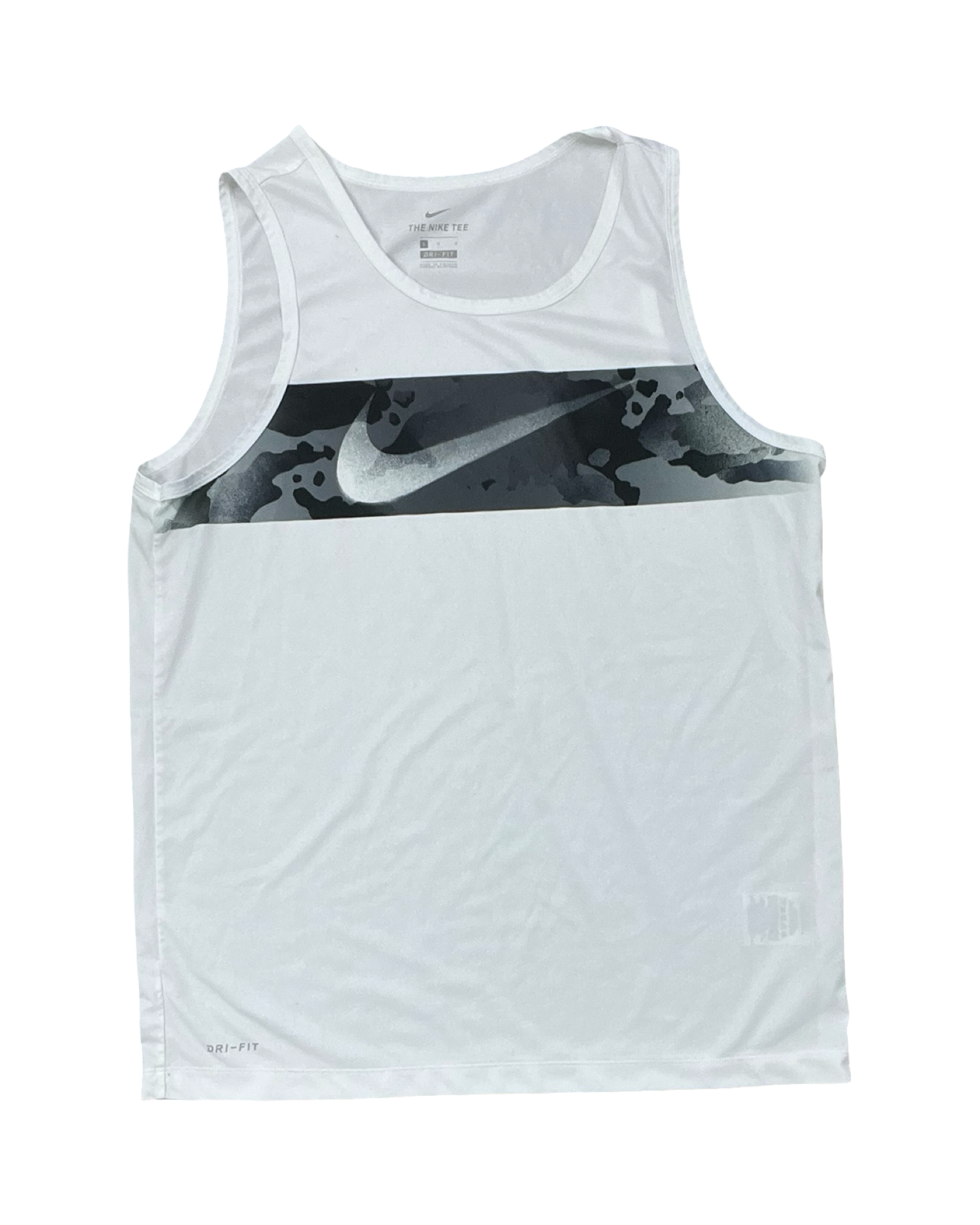Athletic Tank Top By Nike In White, Size:L