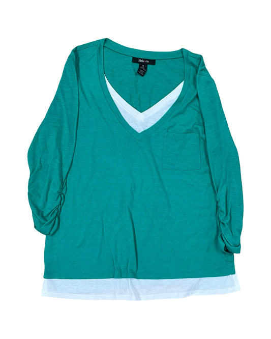Top Ls By Style And Company In Green, Size:M