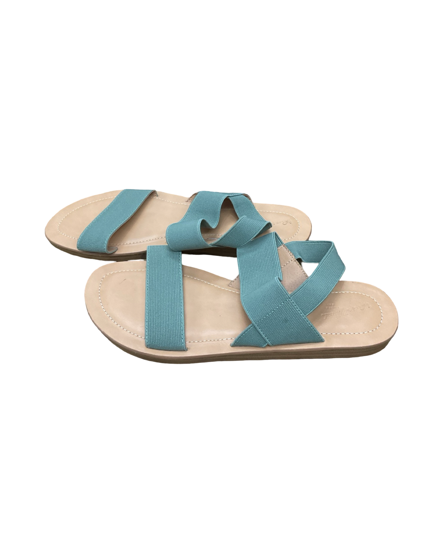 Sandals Flats By Universal Thread In Green, Size:8