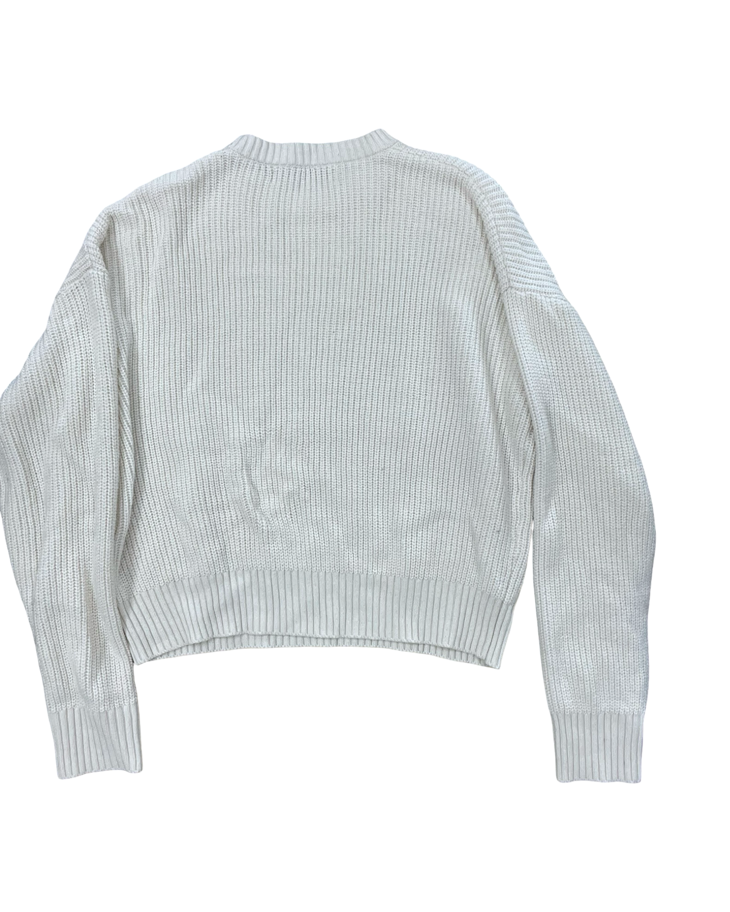 Sweater By Bershka In Cream, Size:M