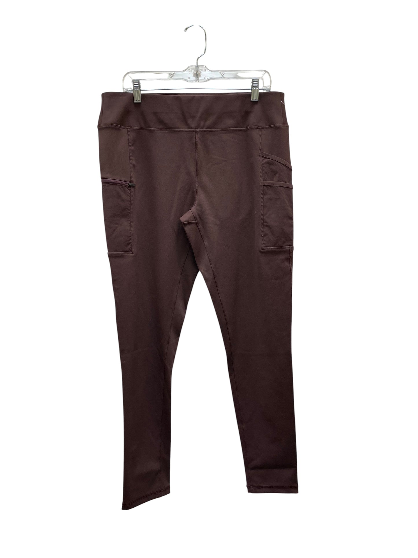 Athletic Leggings By Carhartt In Brown, Size:L