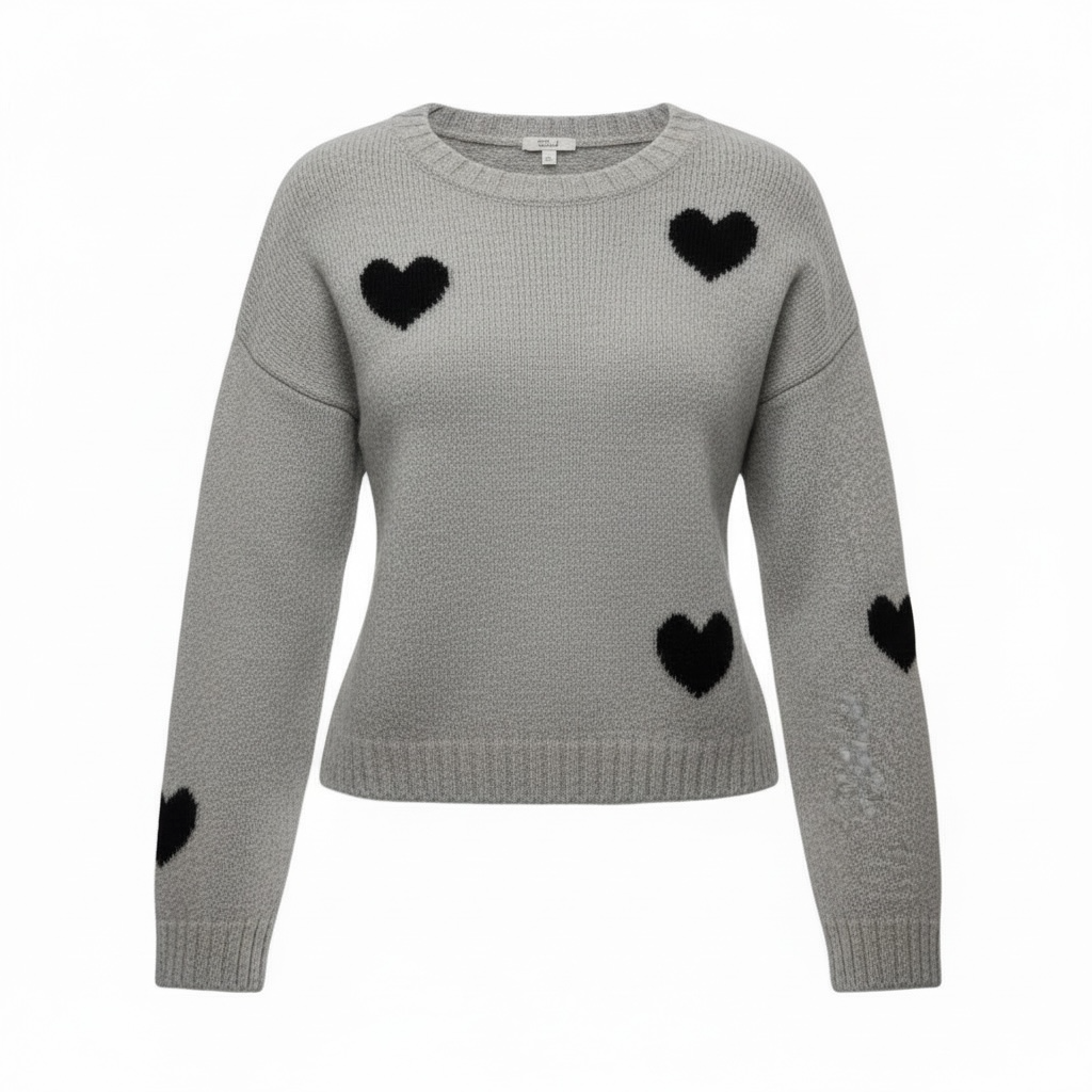 Heart Sweater By Rails In Grey, Size: XL