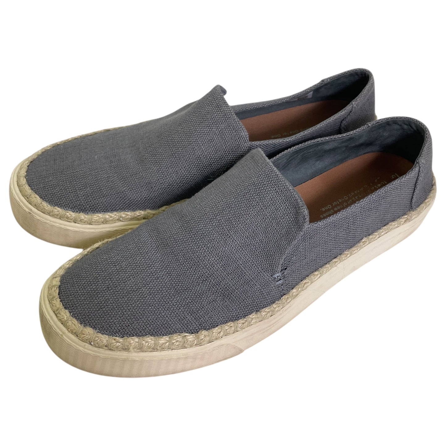 Shoes Sneakers By Toms In Grey, Size:9.5