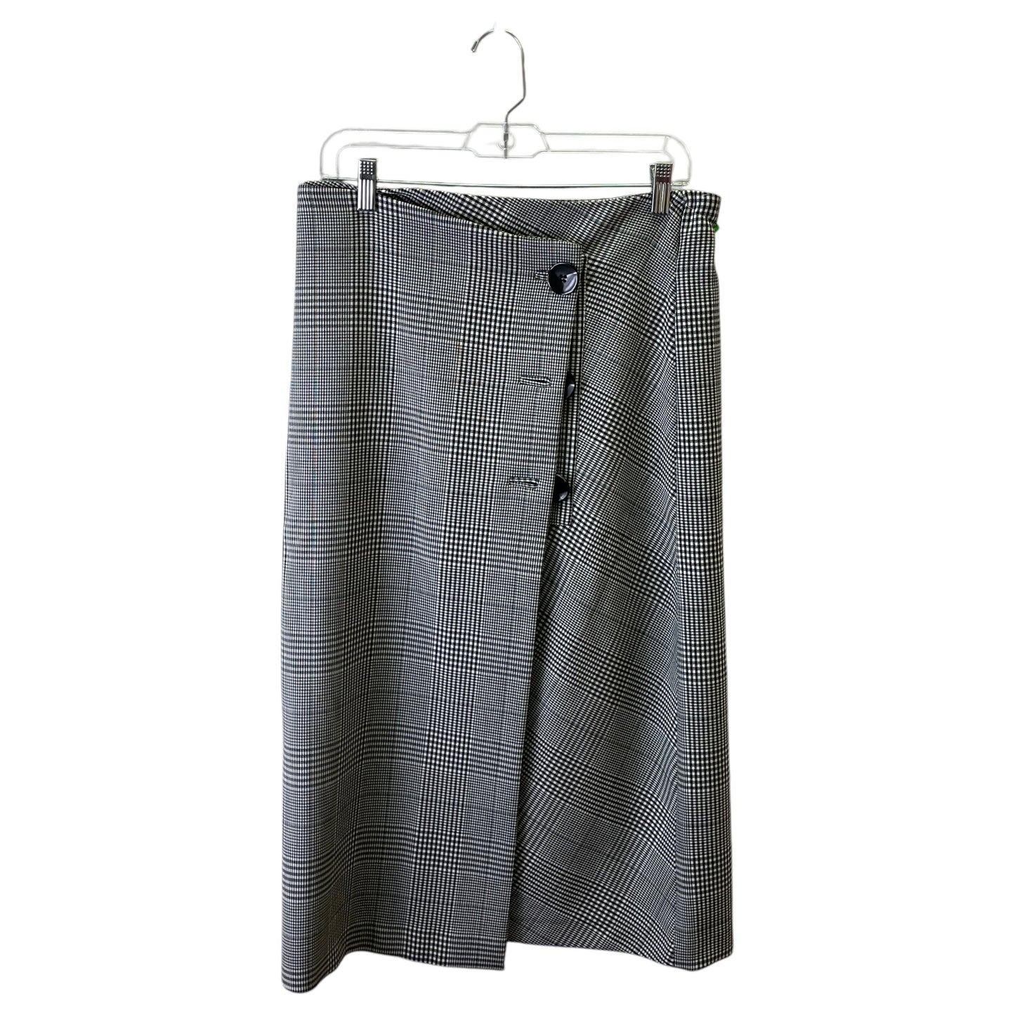 Skirt Midi By Zara Women In Black & White, Size:M