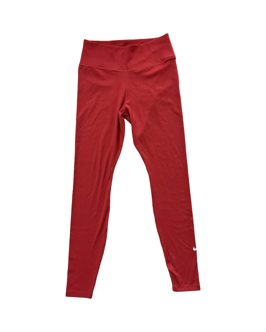 Athletic Leggings By Nike In Orange, Size:S