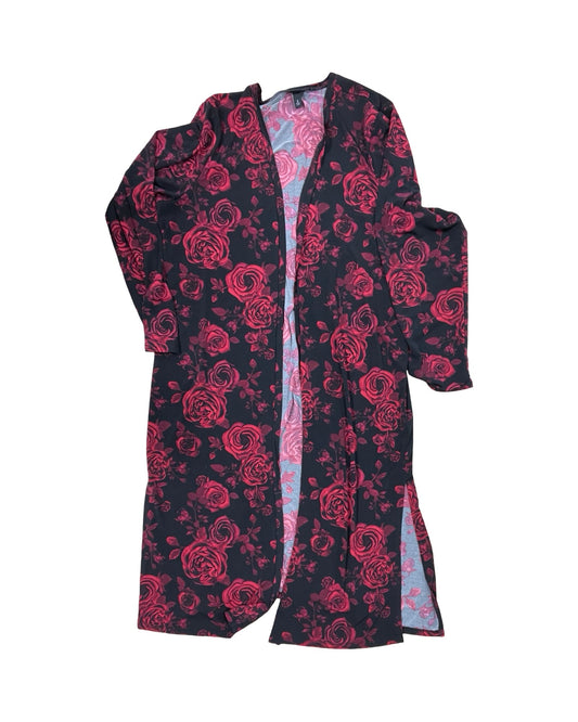 Cardigan By Torrid In Black & Red, Size:2X