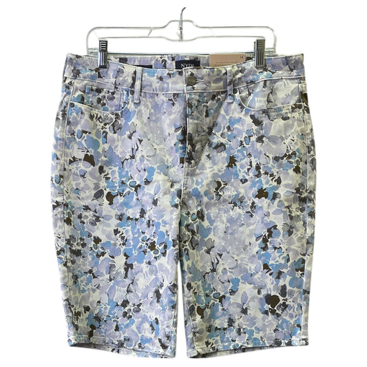 Shorts By Not Your Daughters Jeans In Purple & White, Size:14