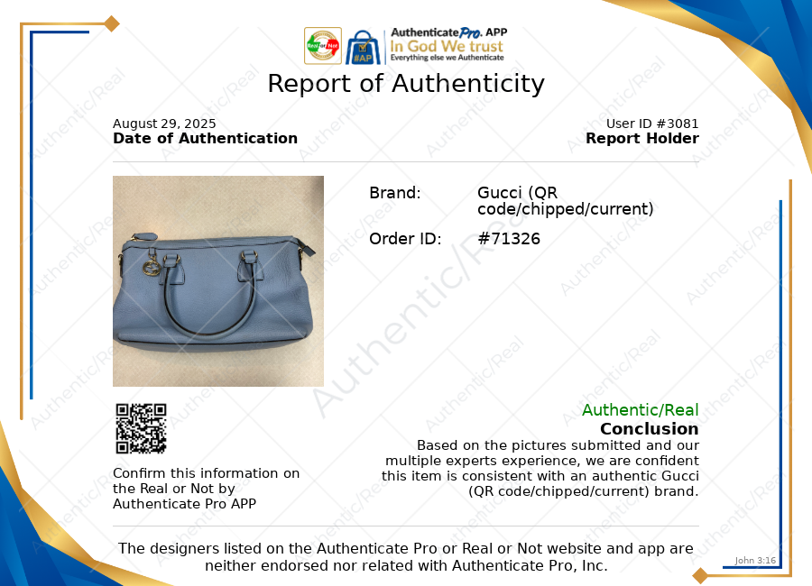 2014 Leather Top Handle Bag By Gucci, Size: Medium