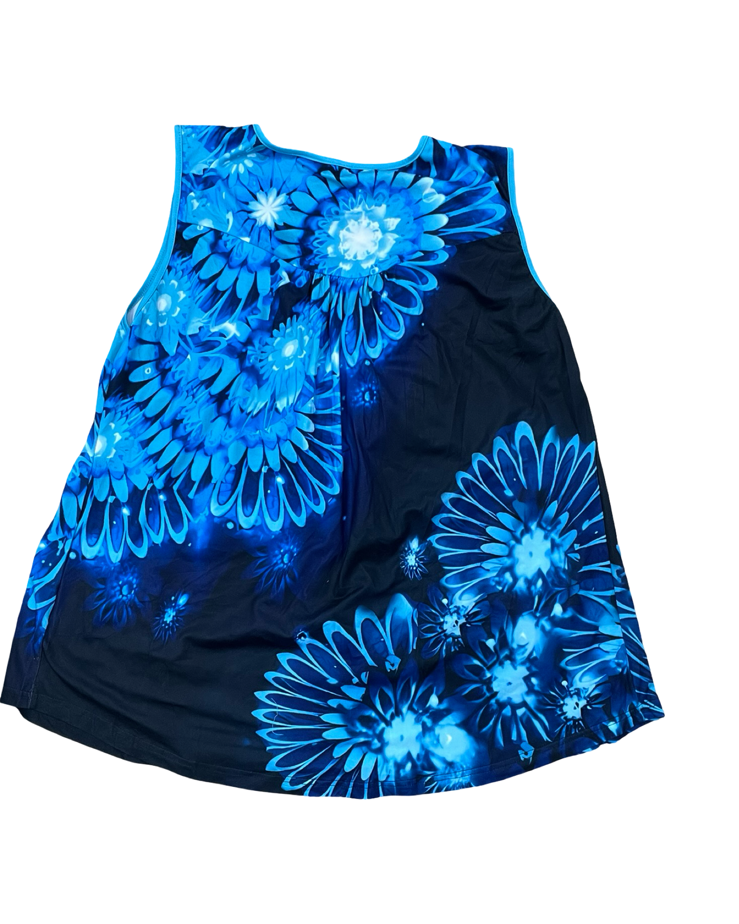 Top Sleeveless By Clothes Mentor In Black & Blue, Size:2X