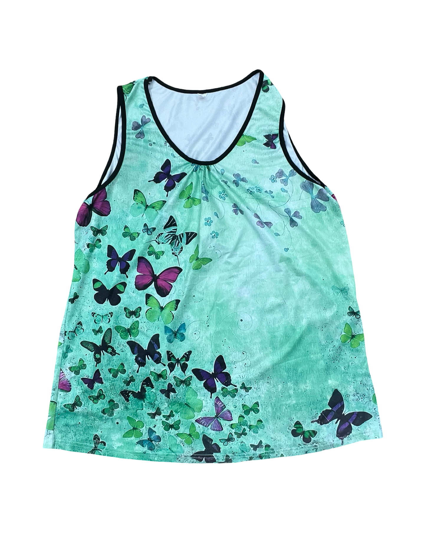 Top Sleeveless By Clothes Mentor In Green, Size:2X