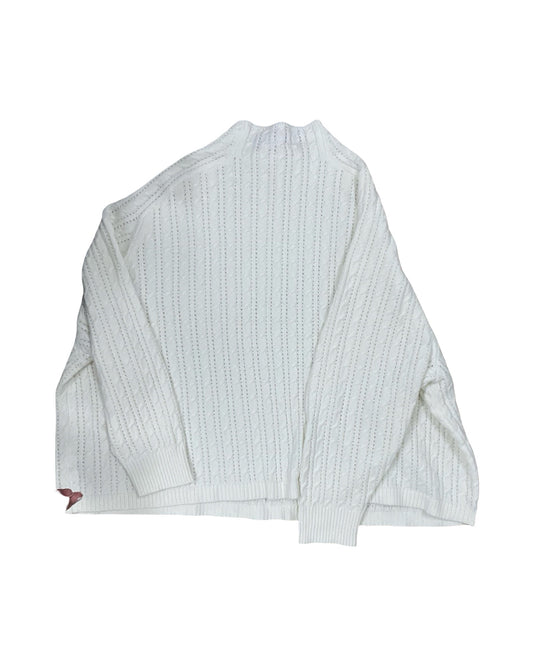 Sweater By Time And Tru In White, Size:2X