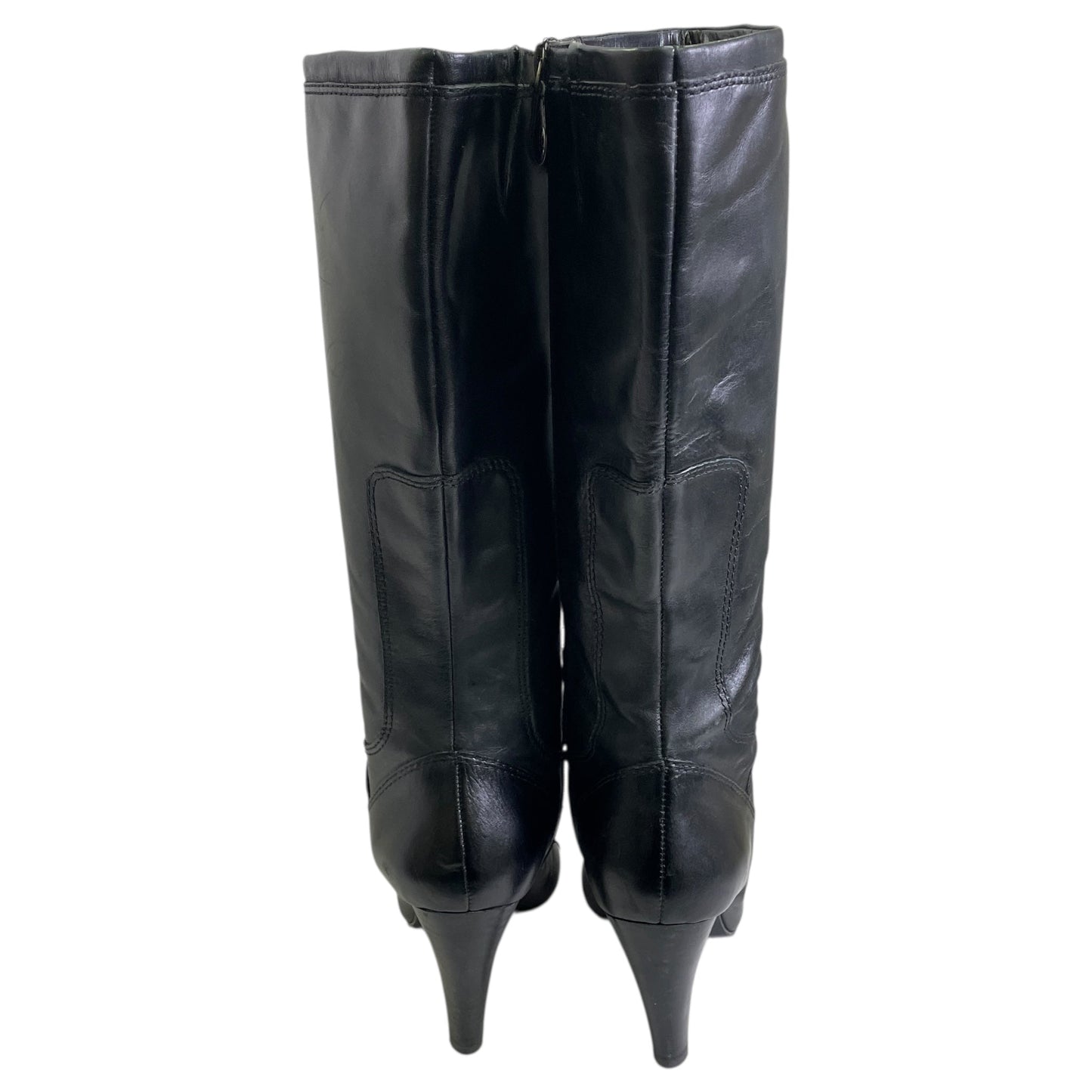 BOOTS KNEE HEELS by REBA In BLACK, Size: 8