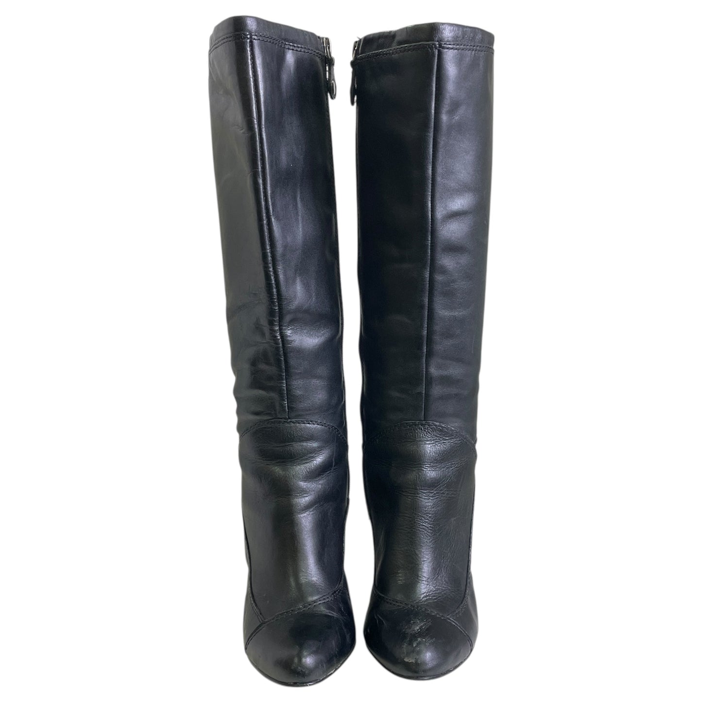 BOOTS KNEE HEELS by REBA In BLACK, Size: 8