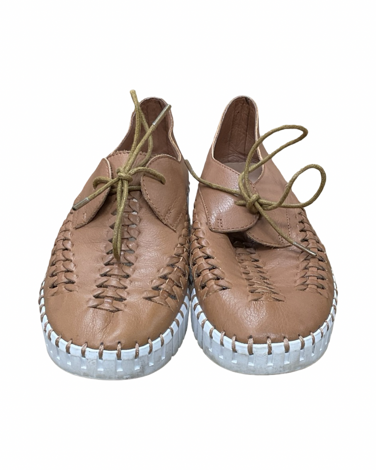 Shoes Flats By Clothes Mentor In Brown, Size:7.5