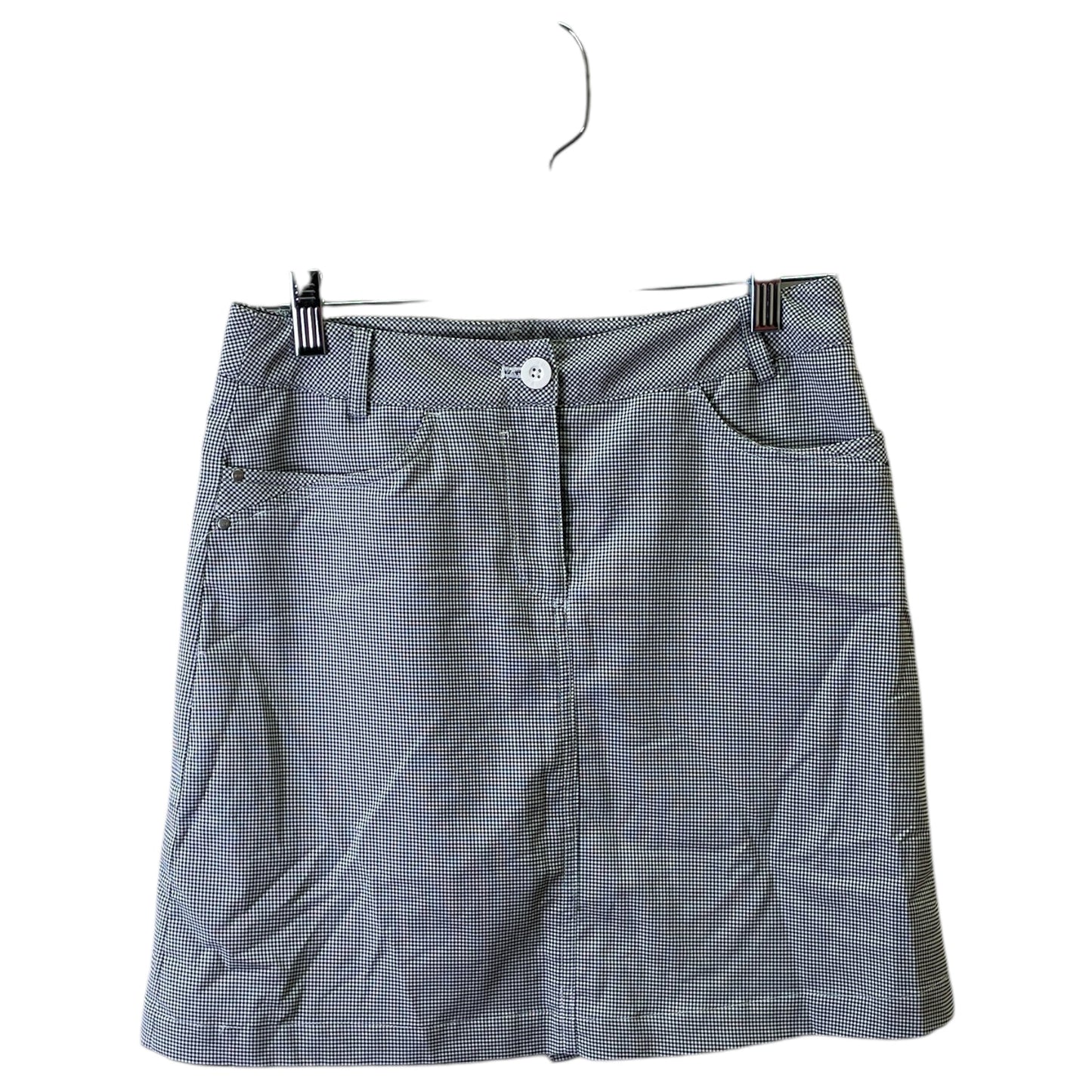 Athletic Skort By n go In Black & White, Size:Xs