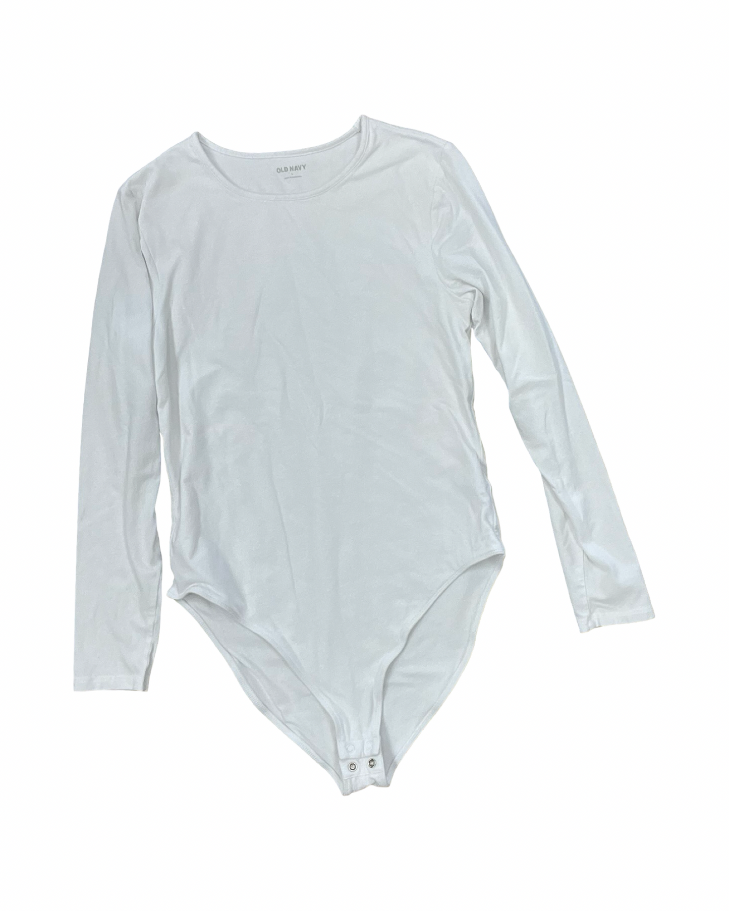 Bodysuit By Old Navy In White, Size:L