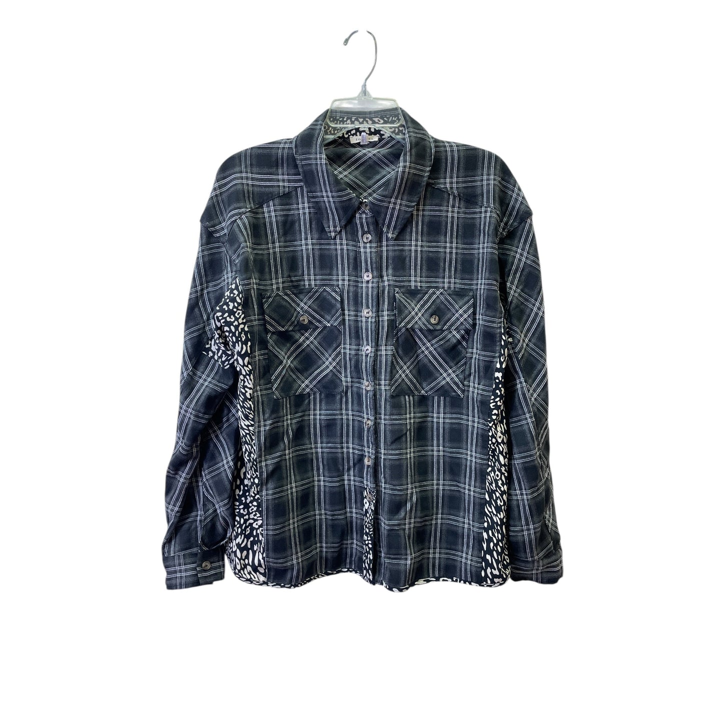 Top Ls By Jodifl In Black & Grey, Size:L