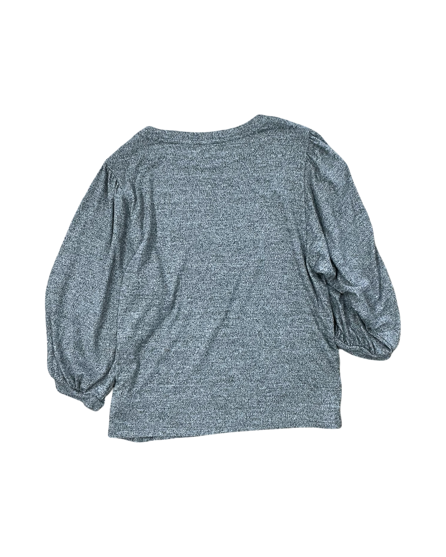 Top 3/4 Sleeve By Gap In Grey, Size:M