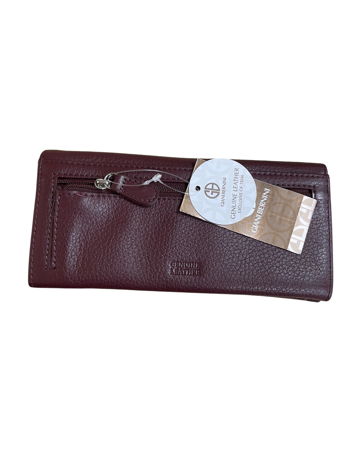 Wallet Leather By Giani Bernini In Red, Size:Medium