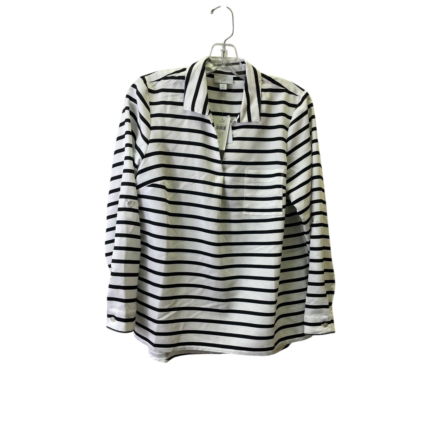 Top Ls By J. Jill In Black Denim, Size:Sp