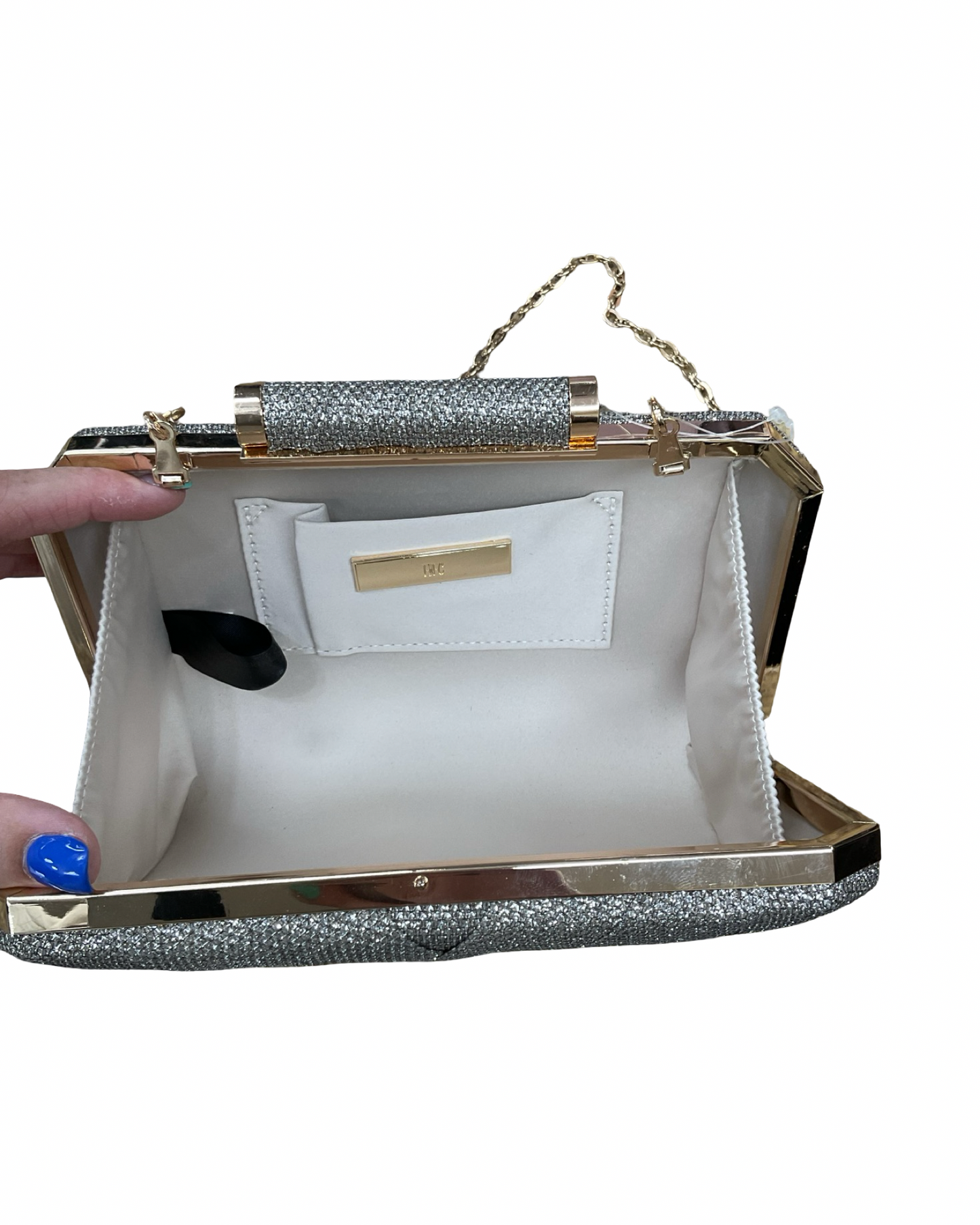 Crossbody By International Concepts In Silver, Size:Medium