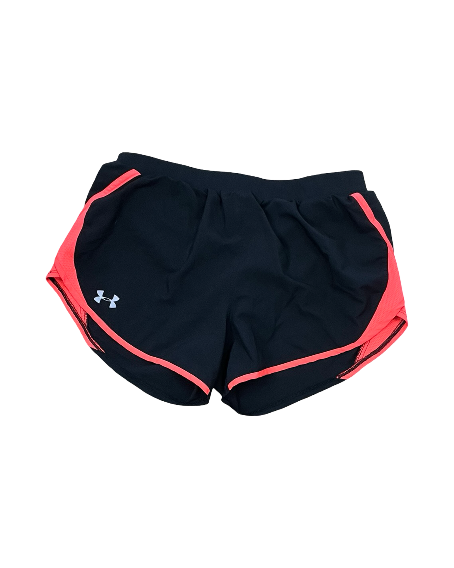 Athletic Shorts By Under Armour In Black & Orange, Size:M