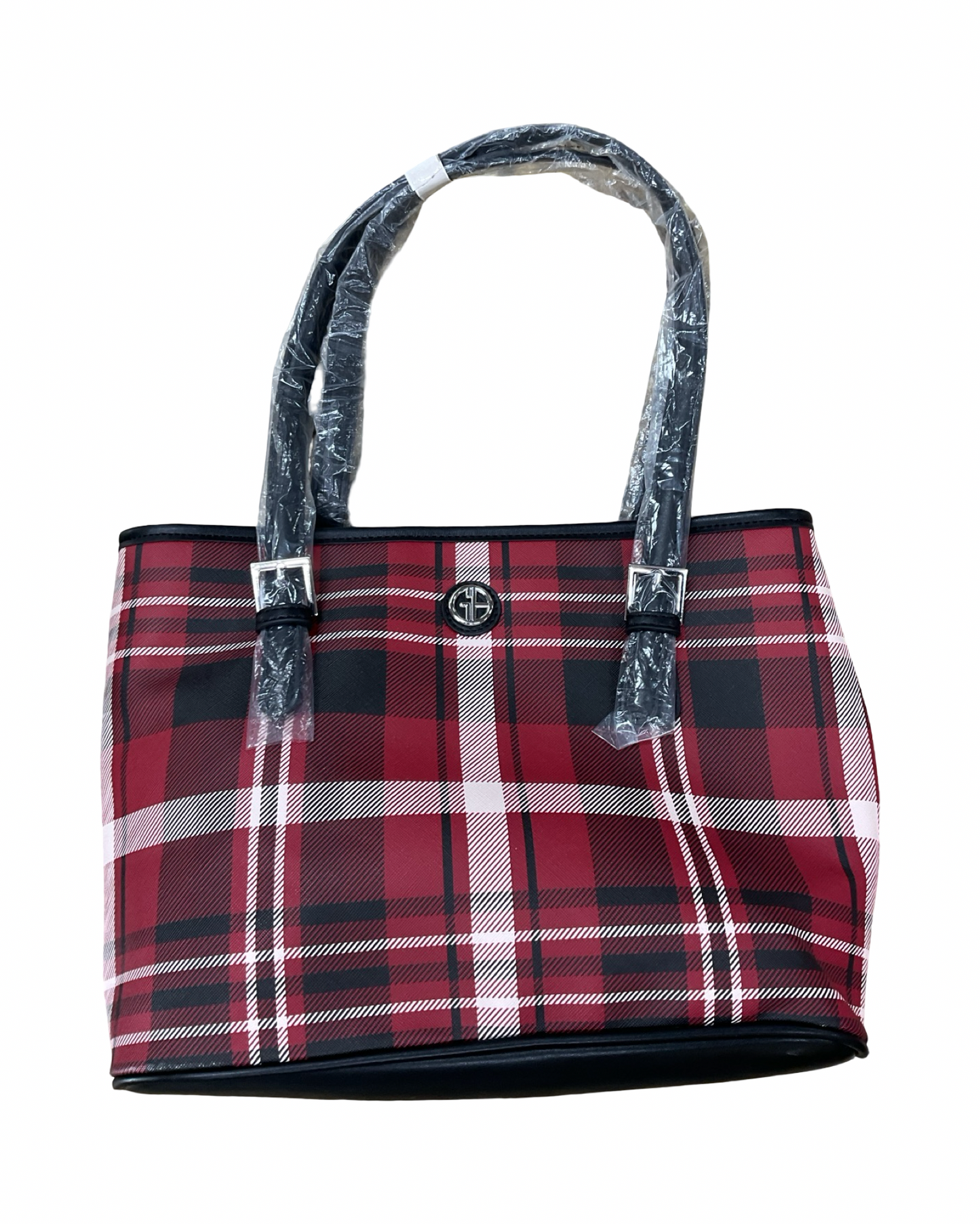 Handbag By Giani Bernini In Black & Red, Size:Medium