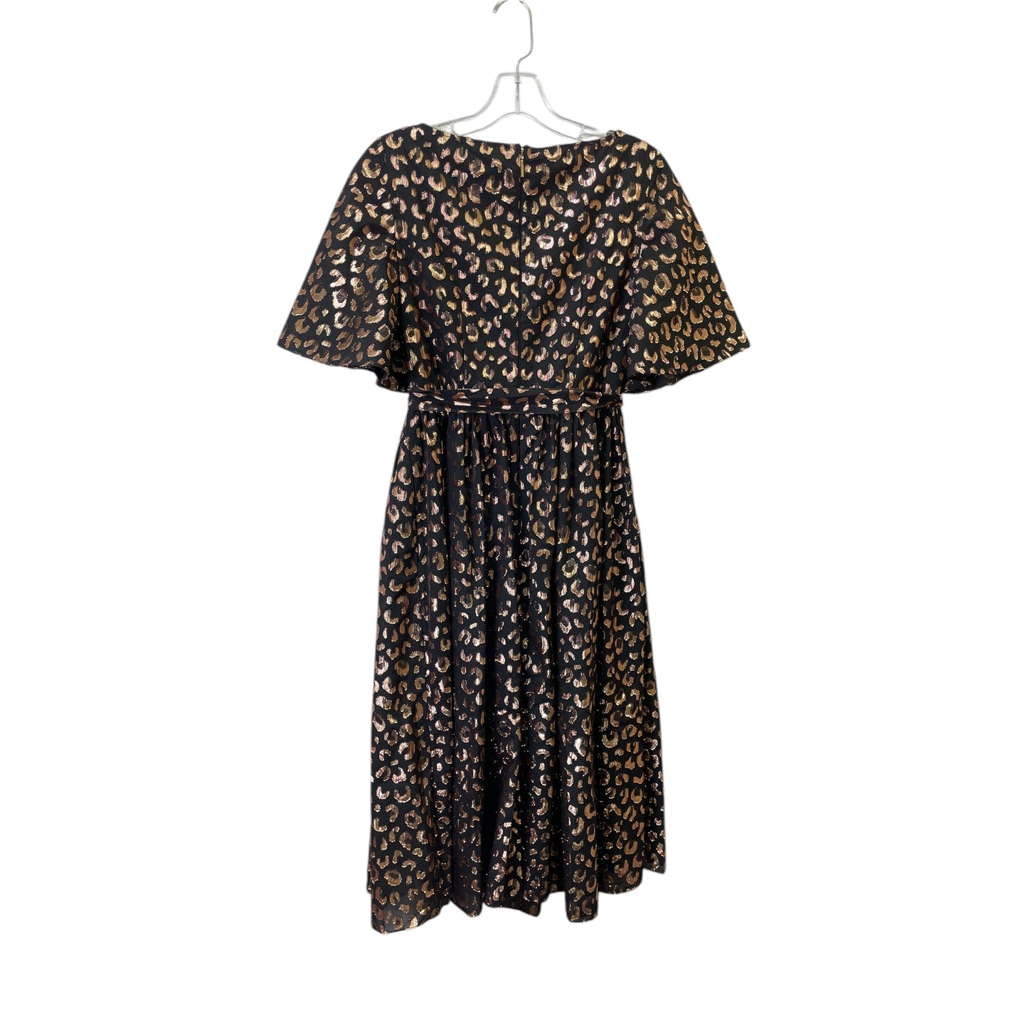 Dress Designer By Kate Spade In Black & Gold, Size:Xs