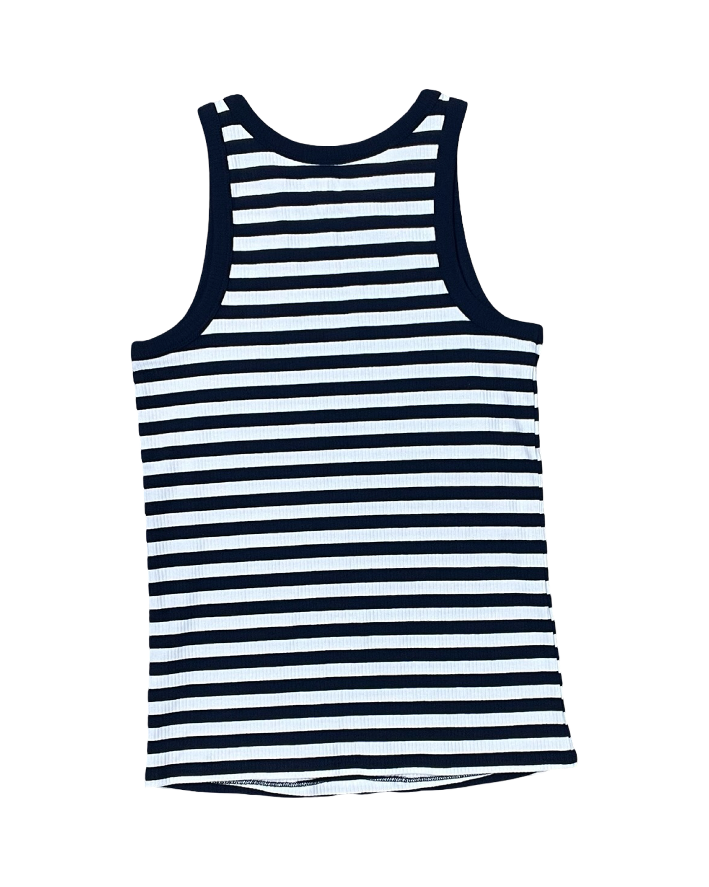 Top Sleeveless By Maurices In Blue & White, Size:L