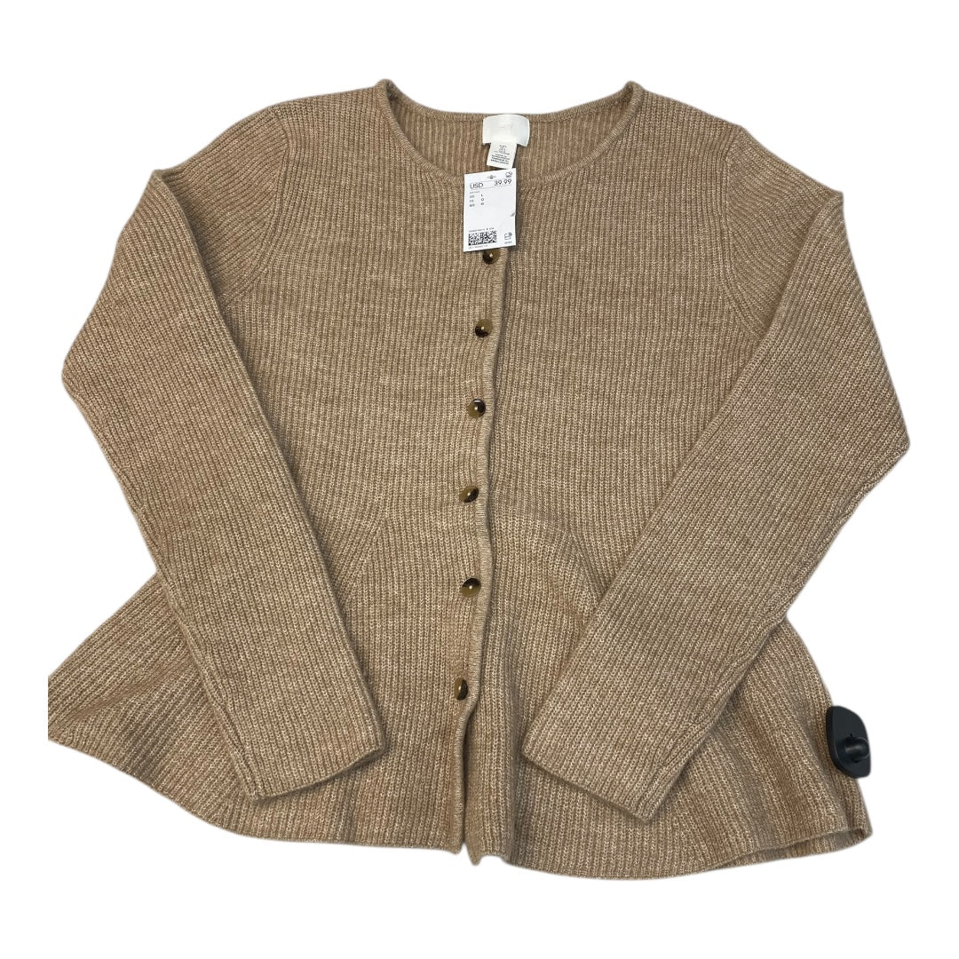Sweater Cardigan By H&M In Brown, Size:L