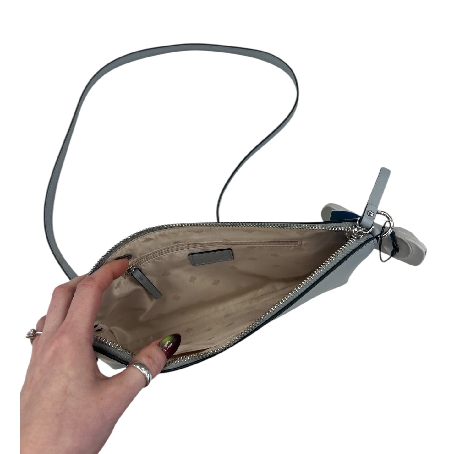 Crossbody Designer By Kate Spade In Blue, Size:Large