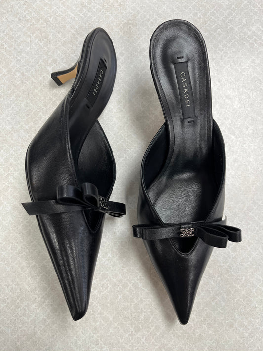 Shoes Heels Kitten By Casadei In Black, Size:6.5