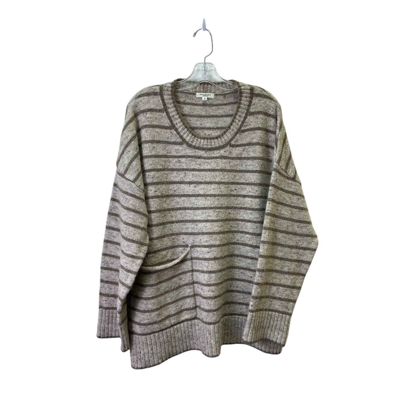 Sweater By Max Studio In Taupe, Size:M