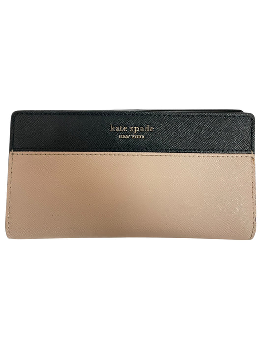 Wallet Designer By Kate Spade In Black & Cream, Size:Small