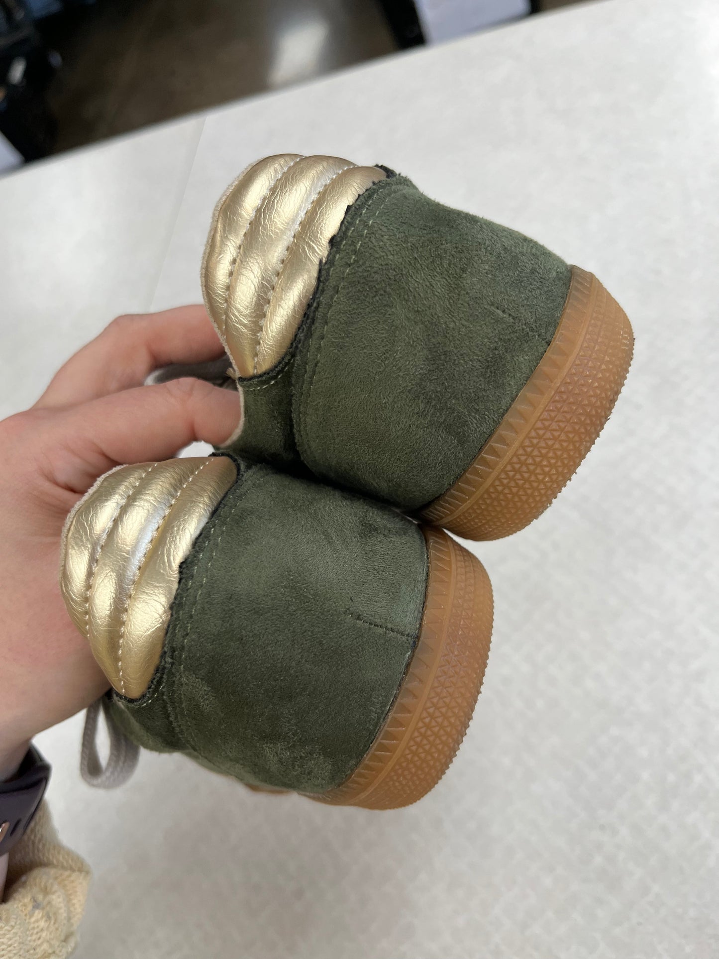 Shoes Sneakers By Shu Shop In Green, Size:6.5