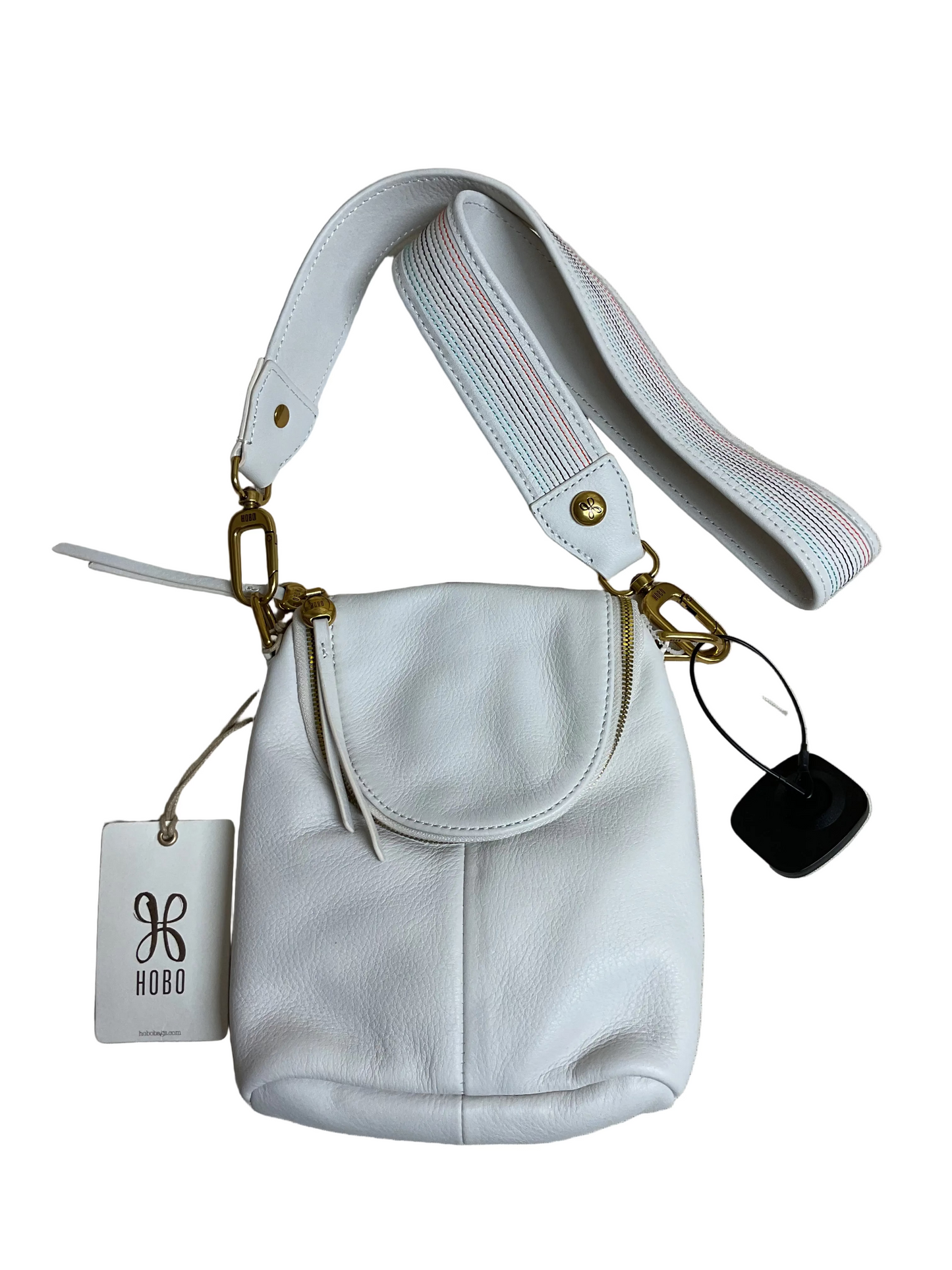 Handbag Leather By Hobo Intl In White, Size:Small