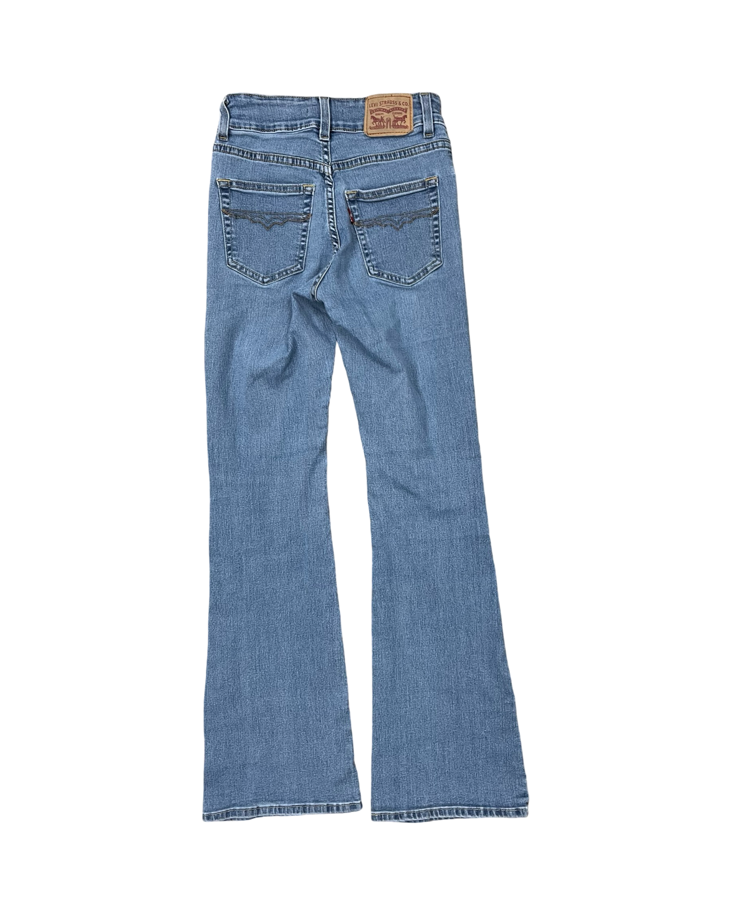 Jeans Flared By Levis In Blue Denim, Size:2