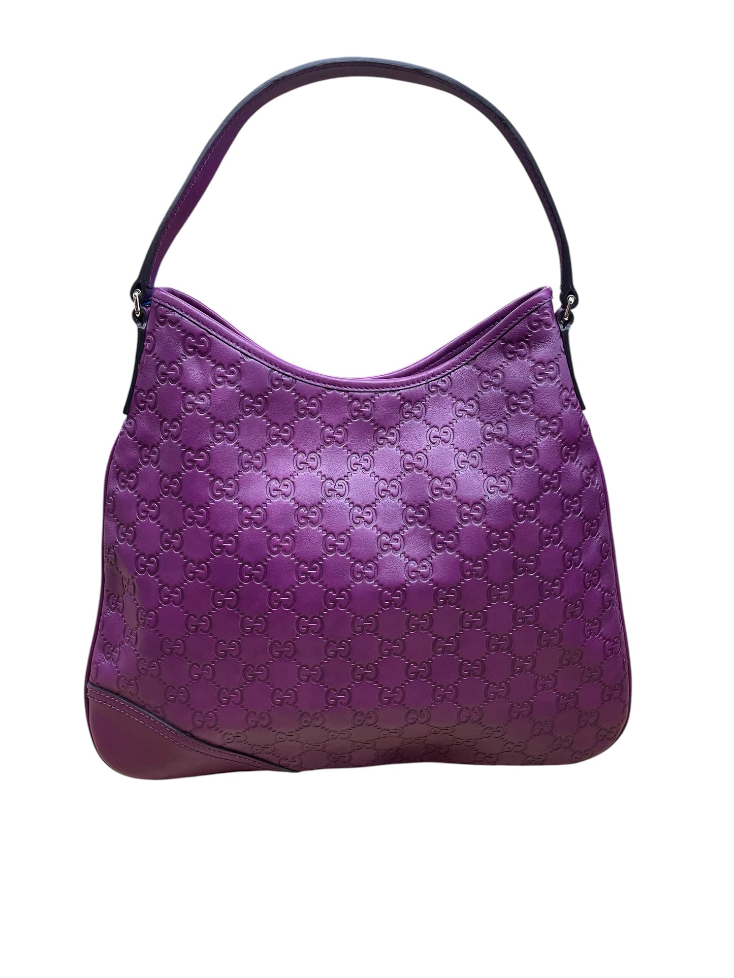 Handbag Luxury Designer By Gucci In Purple, Size:Medium