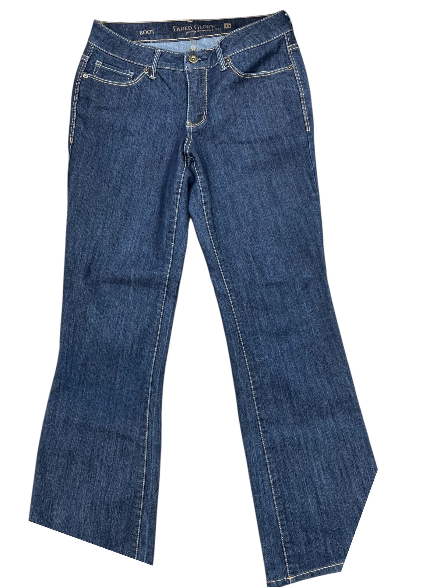 Jeans Boot Cut By Faded Glory In Blue Denim, Size:10