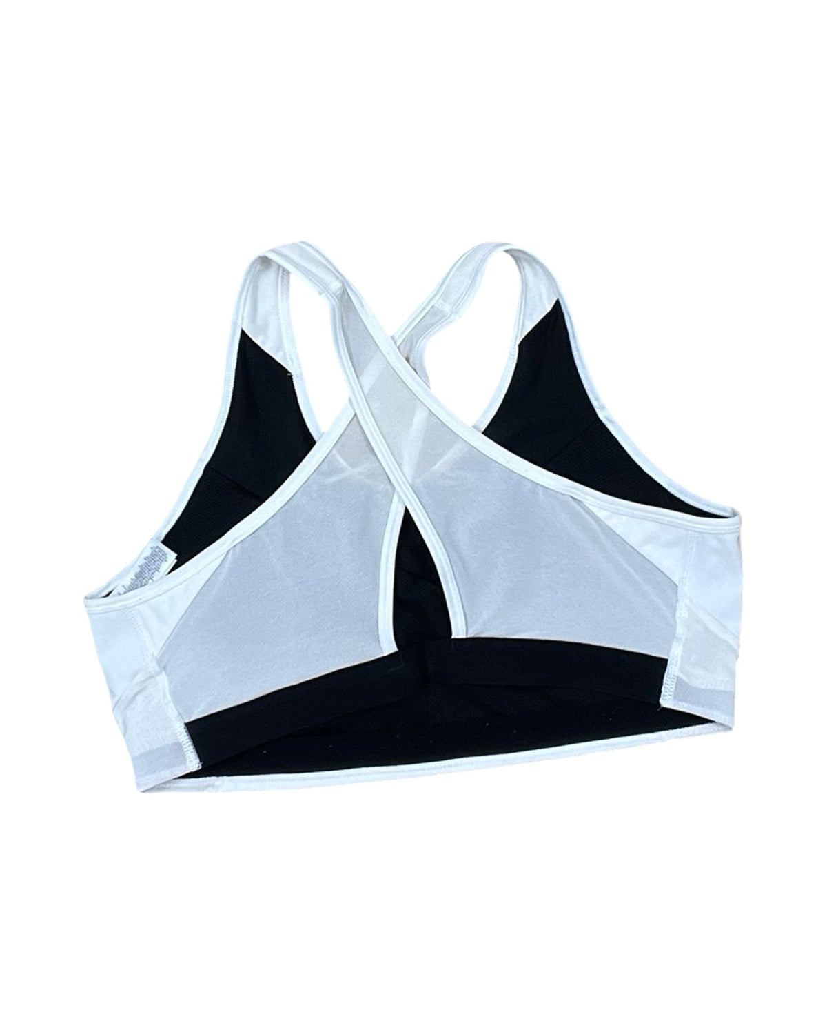 Athletic Bra By Nike In Black & White, Size:Xl