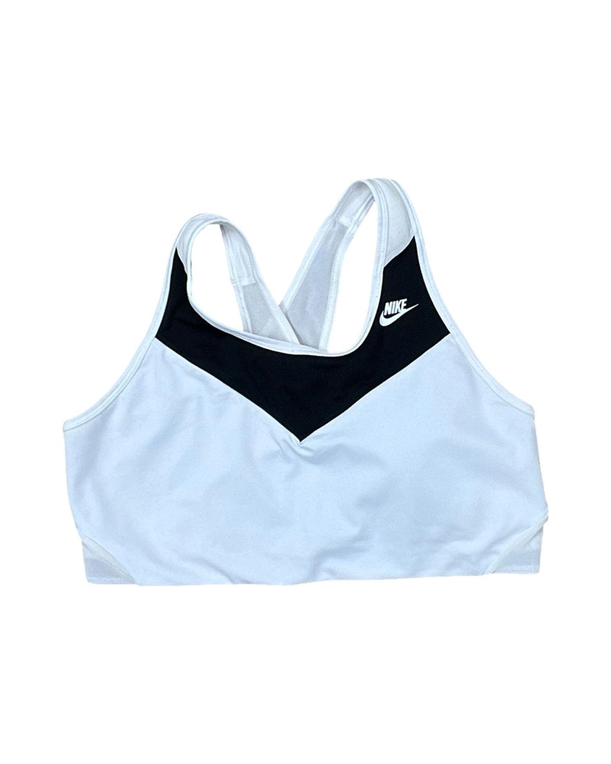 Athletic Bra By Nike In Black & White, Size:Xl