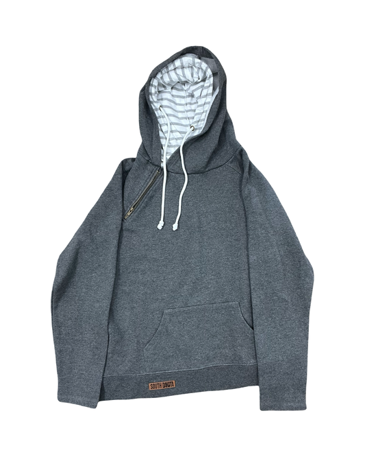 Sweatshirt Hoodie By Clothes Mentor In Grey, Size:2X