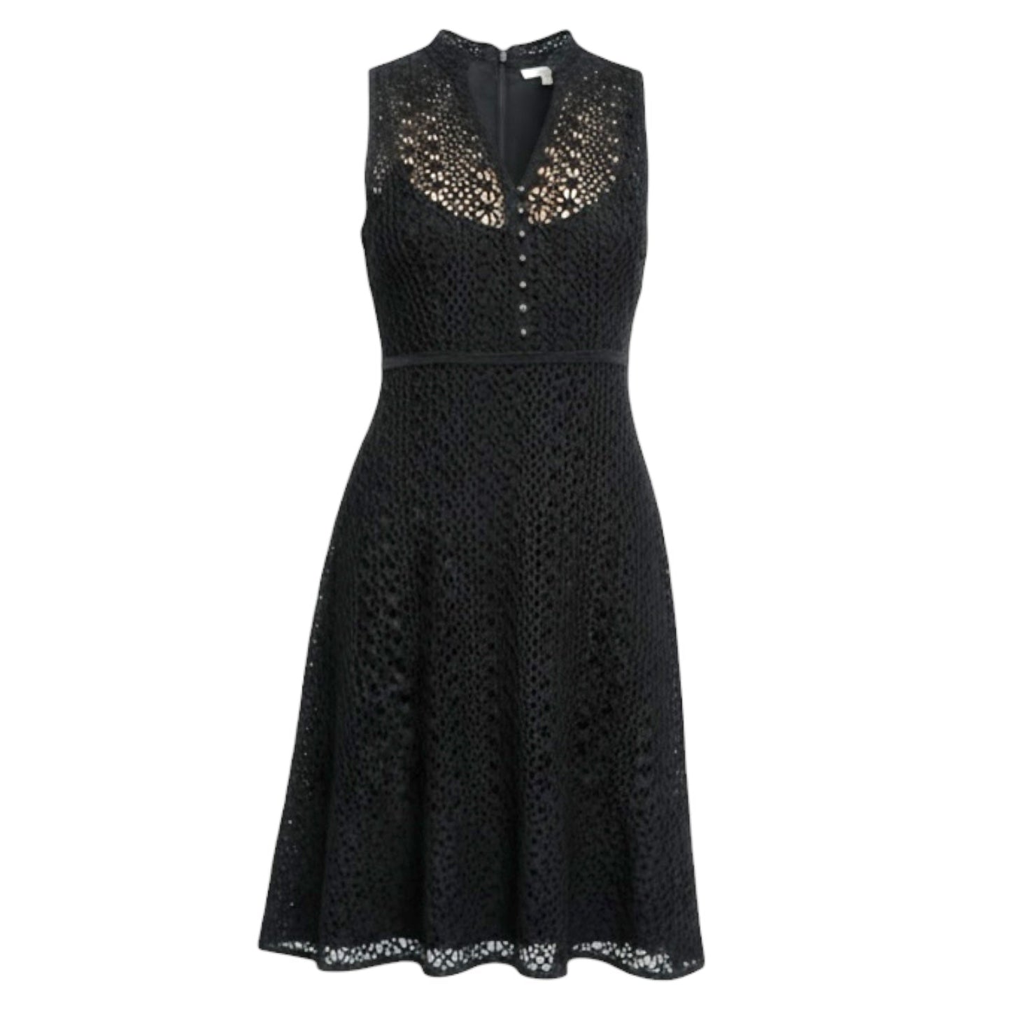 Evelyn Crochet Fit and Flare Dress By Meadow Rue X Anthropologie In Black, Size: 6