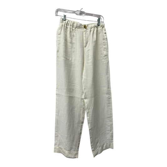 Pants Linen By Vince In Ivory, Size:0